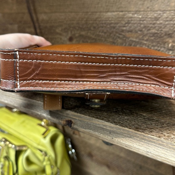 Patricia Nash VENEZIA Pouch Map Print Leather Crossbody Bag – Vintage Style - Picture 5 of 13